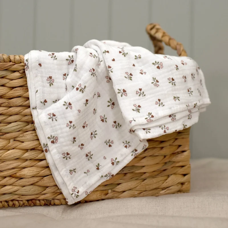 mabel fox floral cotton muslin cloth