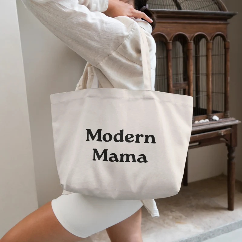 mabel fox modern mama canvas tote bag