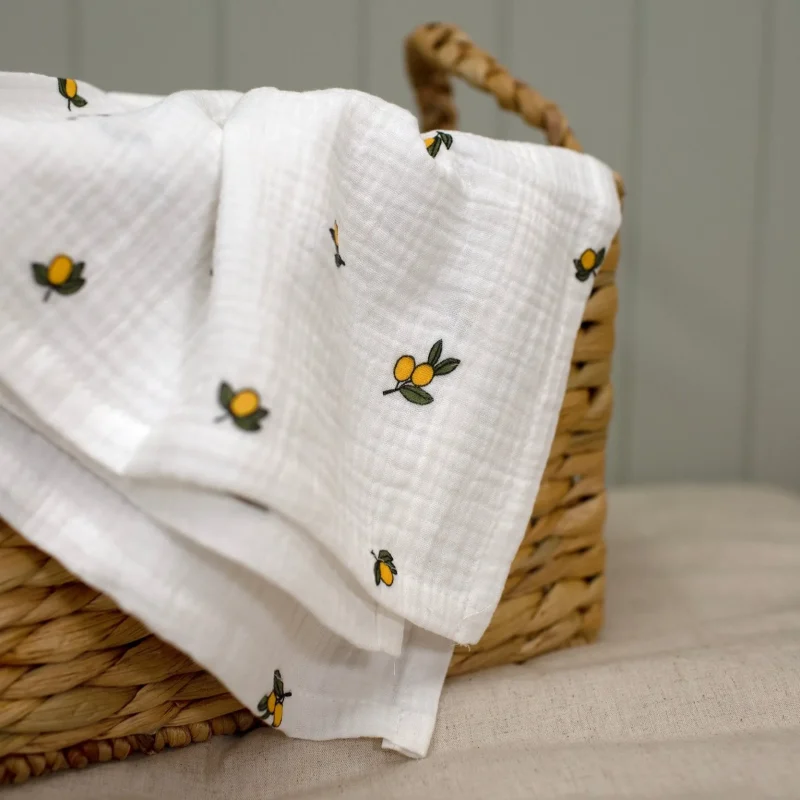 mabel fox muslin lemon cotton cloth