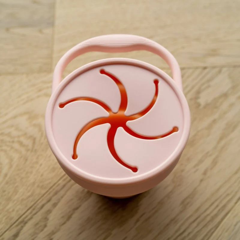 mabel fox pink silicone snack cup scaled