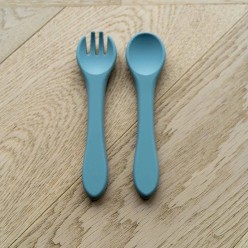 mabel fox silicone spoon fork set ether blue scaled