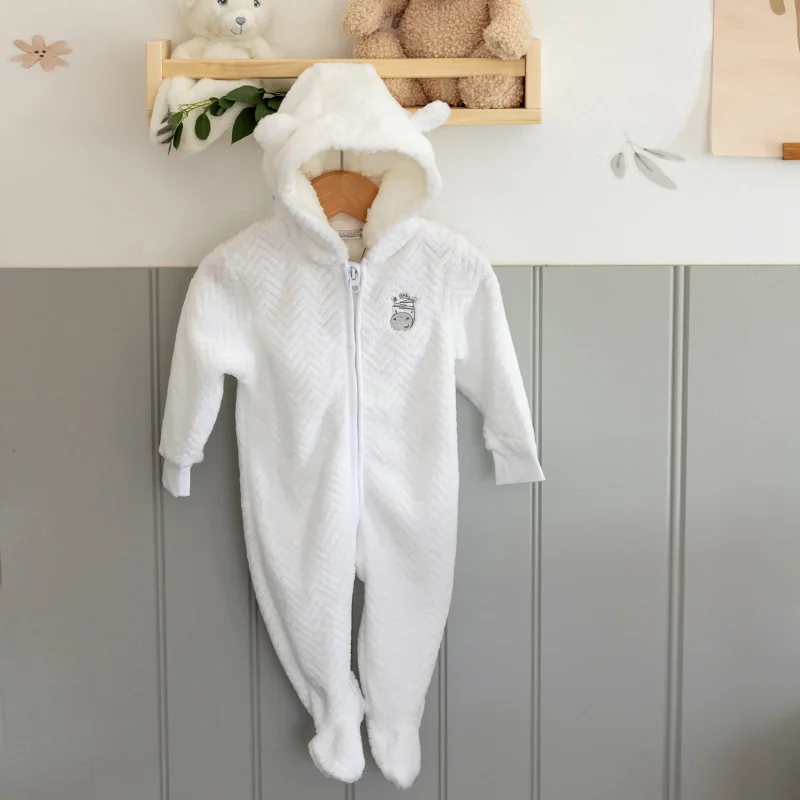 mabel fox white zebra pramsuit