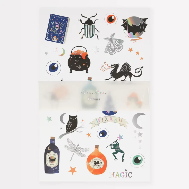 meri meri magic temporary tattoo sheets