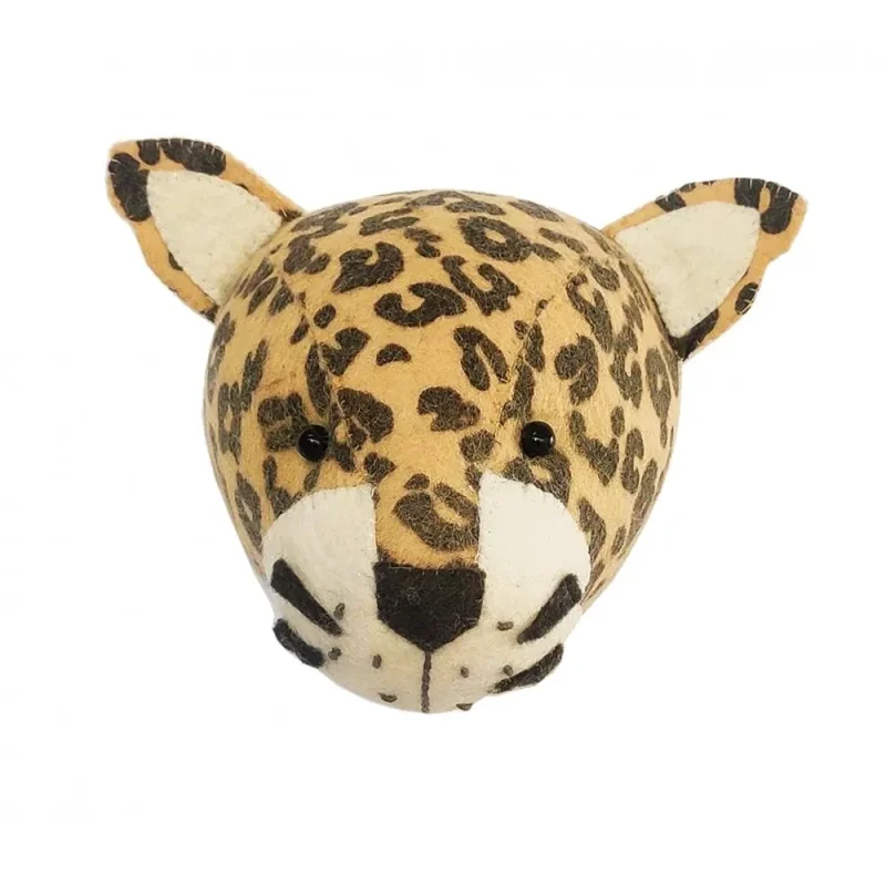 mini leopard head jungle wall mount fiona walker england