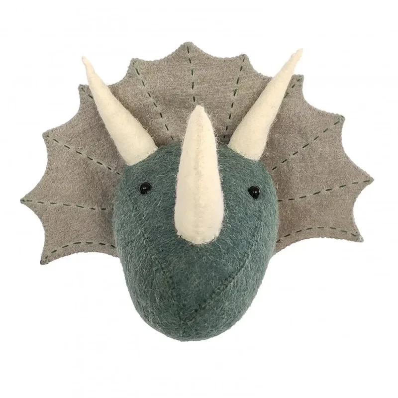 mini triceratops head wall mount fiona walker england