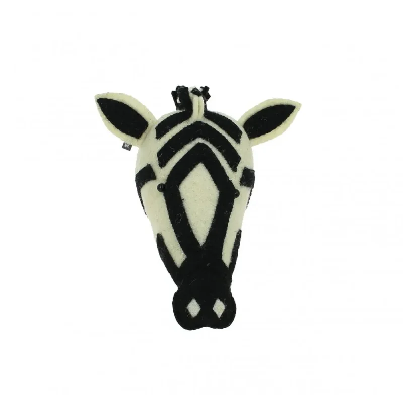 mini zebra head wall decor by fiona walker england jungle theme