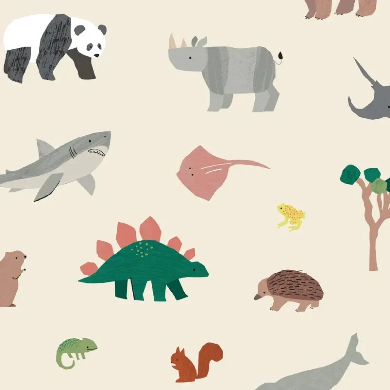 minibeau papercut animal wallpaper