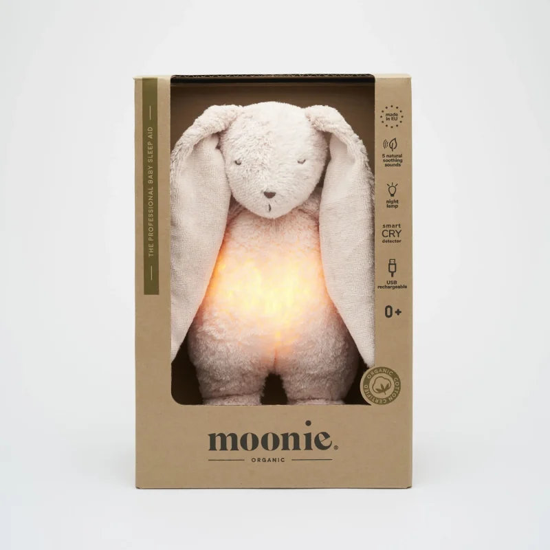 moonie humming bunny lamp rose edition