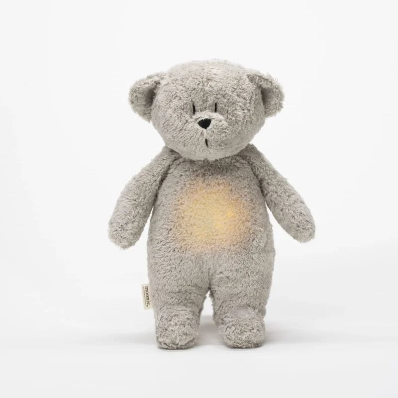 moonie organic humming bear lamp gray nature