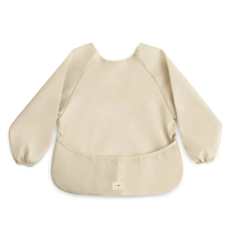 mushie long sleeve bib fog soft absorbent baby bib