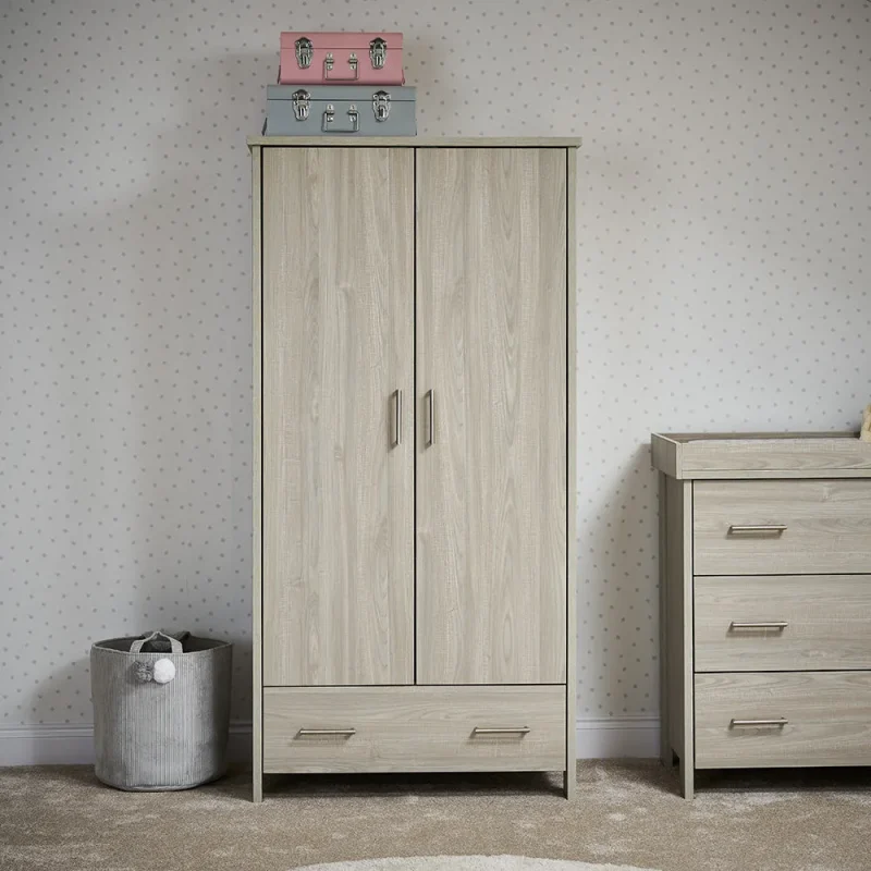 nika grey wash double wardrobe by obaby high quality storage solution