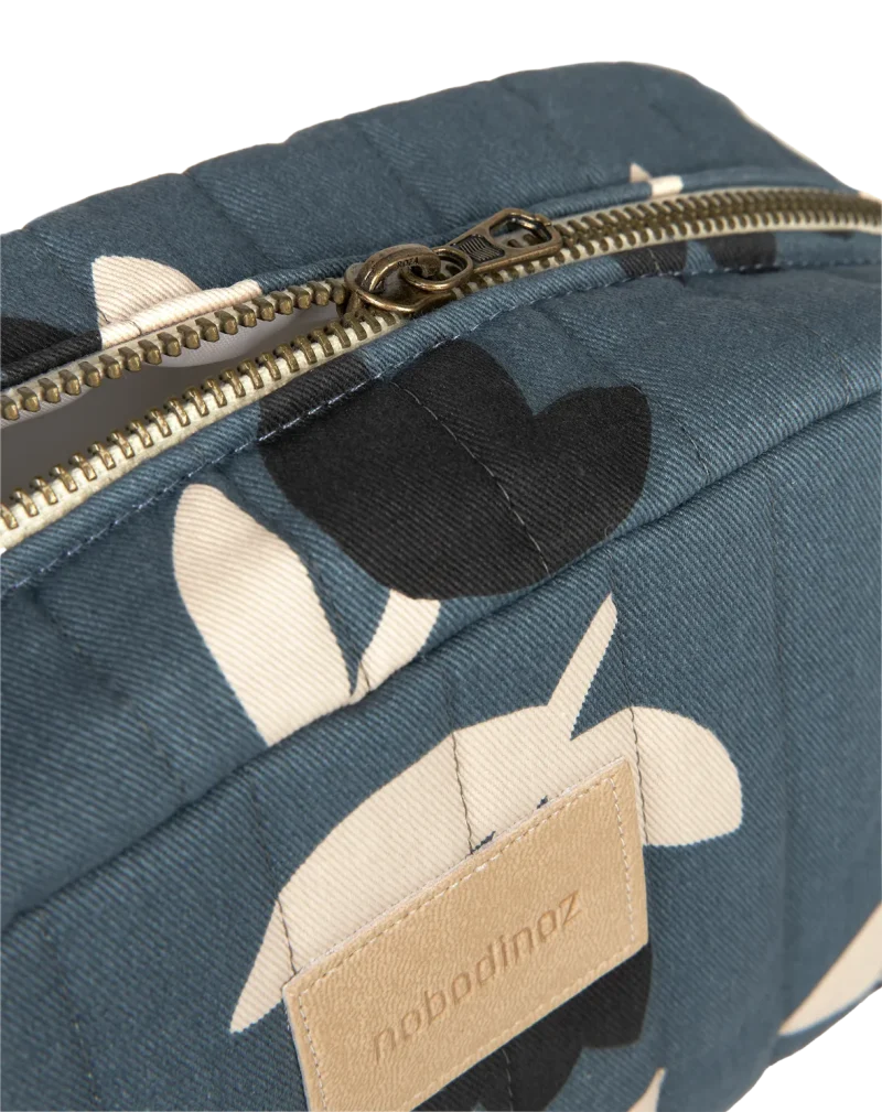 nobodinoz hyde park vanity case blue black tulips