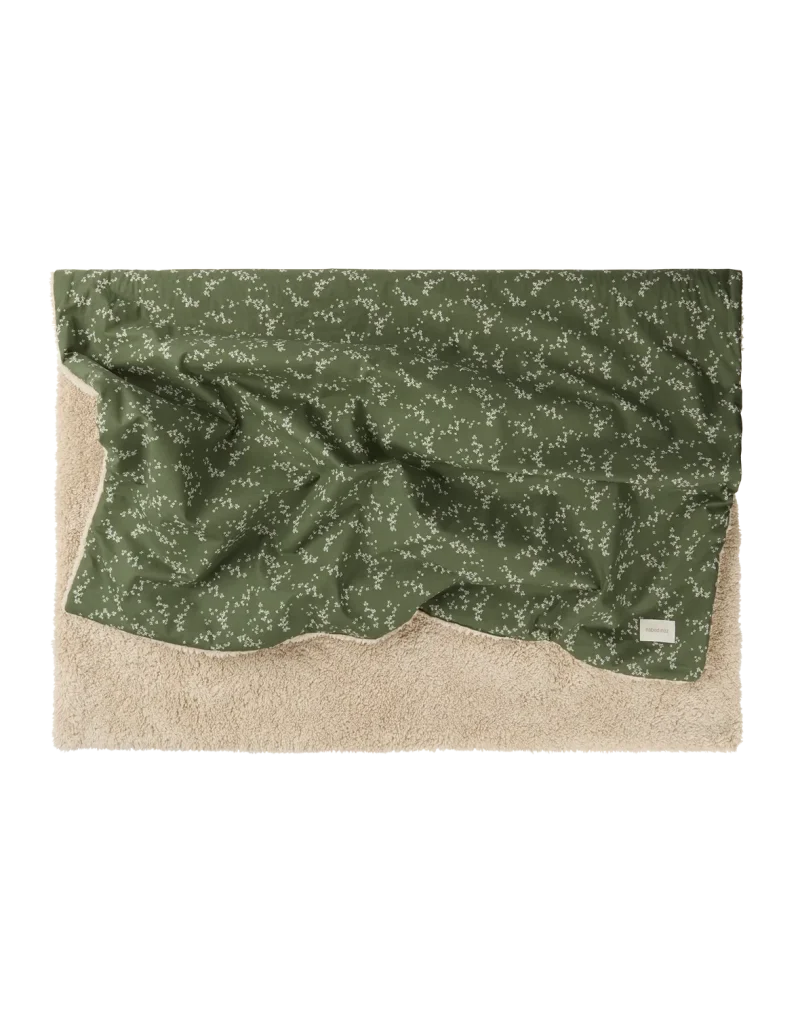 nobodinoz winter kid blanket green jasmine