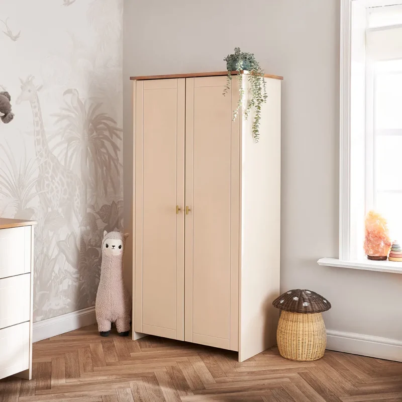 obaby evie cashmere double wardrobe high quality storage solution