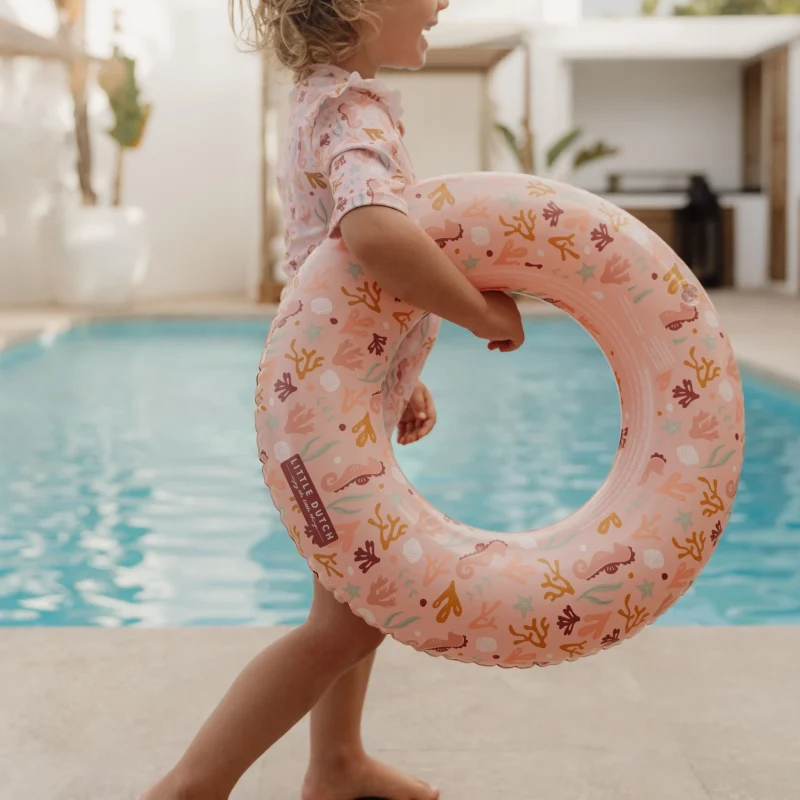 pink ocean dreams swim ring by little dutch scaled