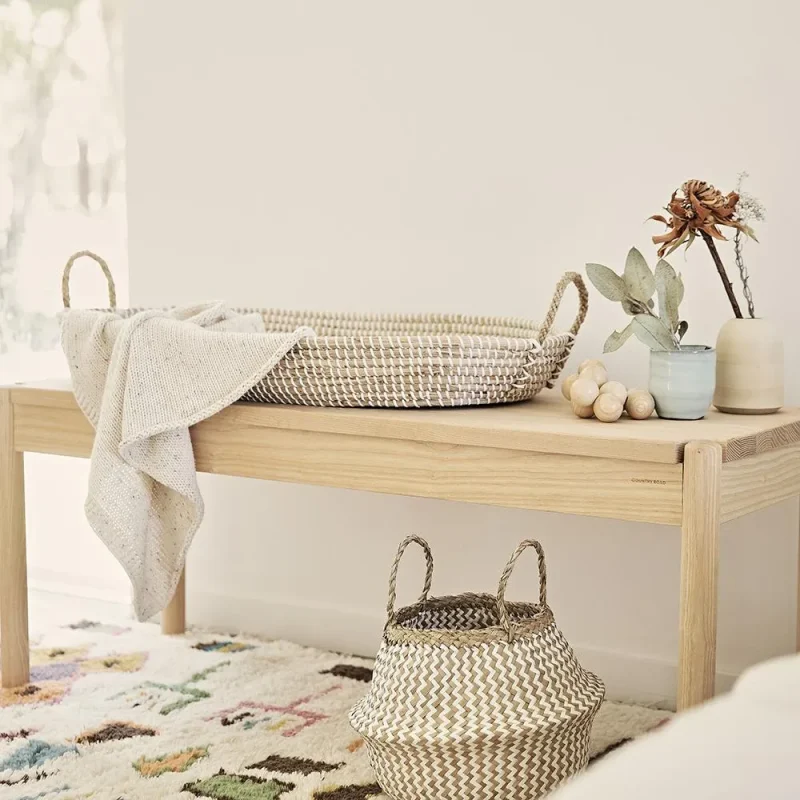 reva seagrass changing basket by olli ella