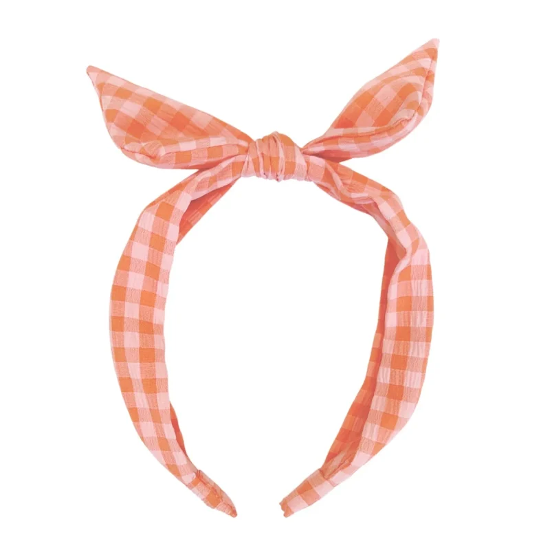 rockahula caravan check headband for girls