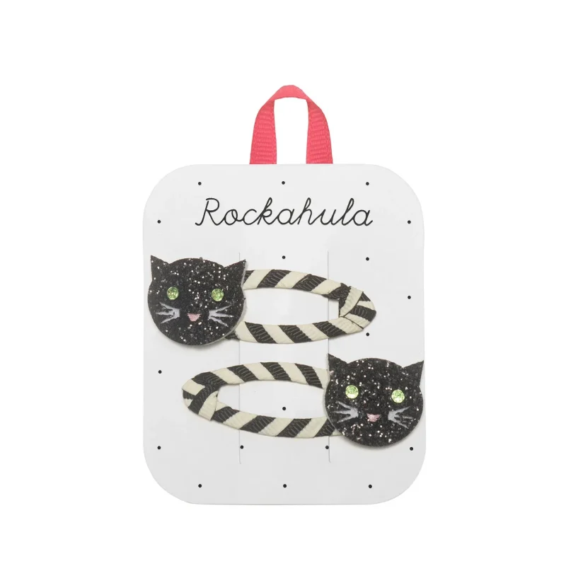 rockahula striped cat hair clips