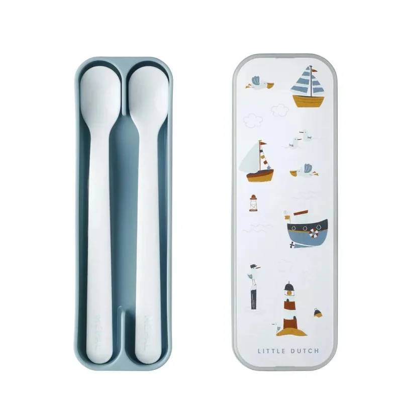 sailors bay feeding spoons 2 pack by little dutch