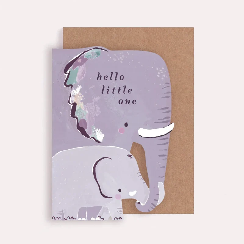 sister paper co hello little one greeting card