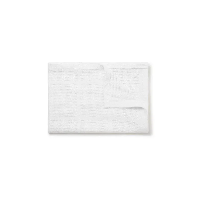 soft white baby mori cellular blanket cozy breathable