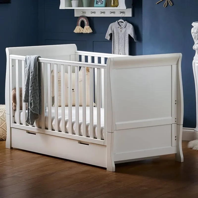 stamford classic white cot bed by obaby high quality baby furniture