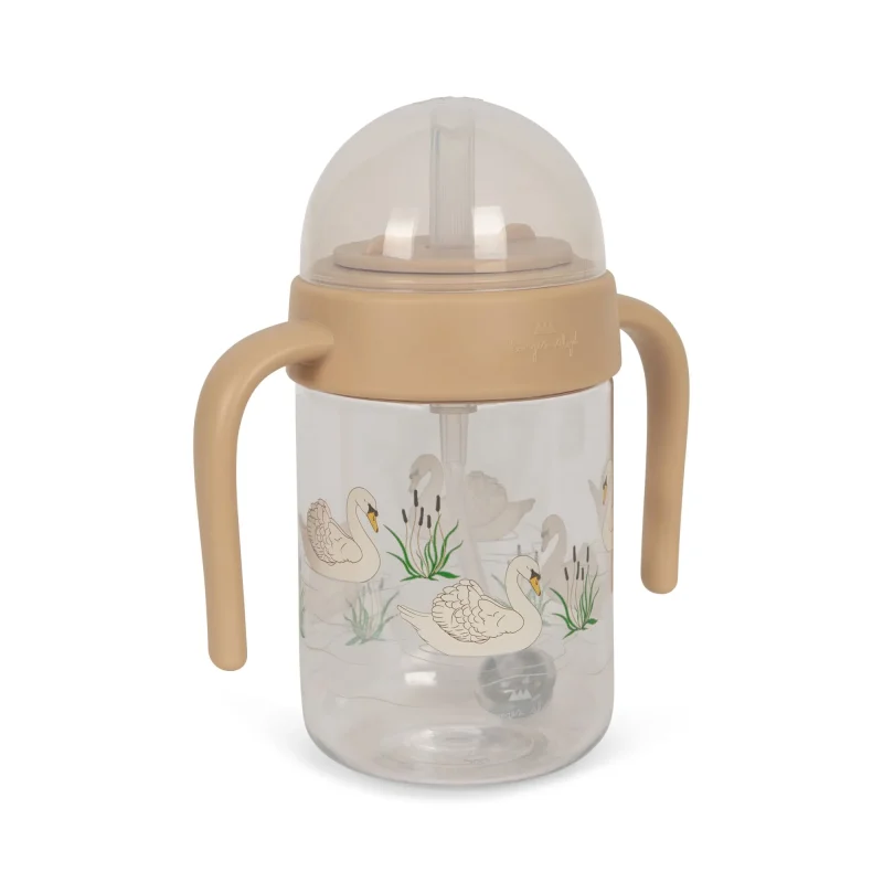 swan baby bottle with handle konges slojd