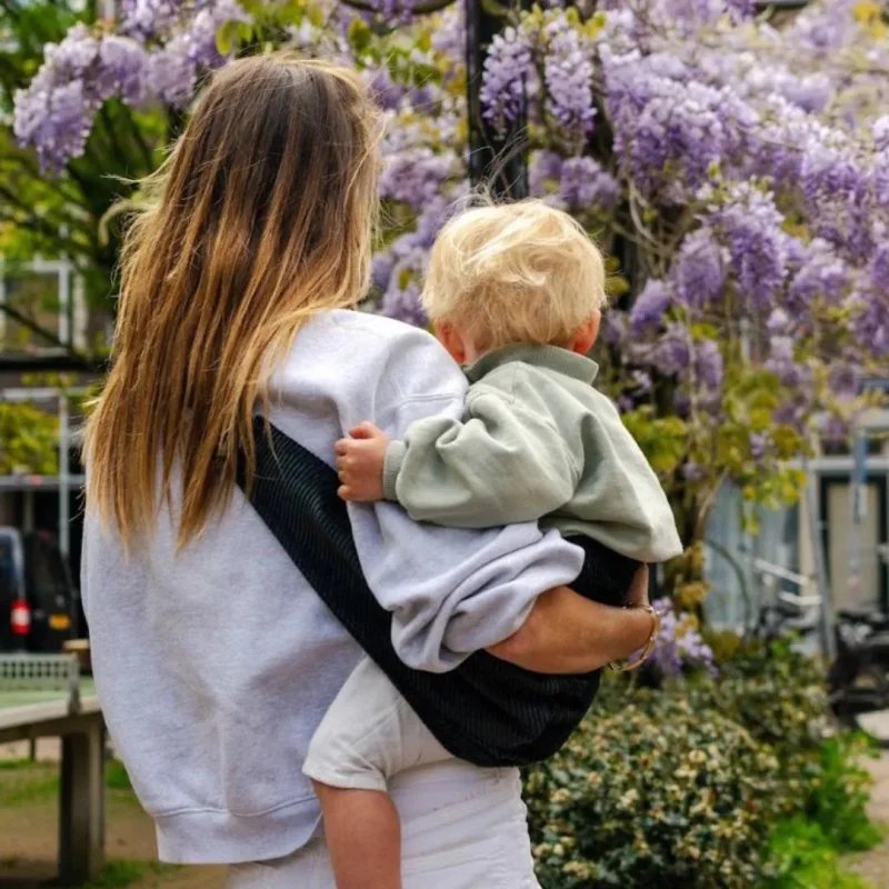 wildride black corduroy toddler carrier ideal for little adventurers